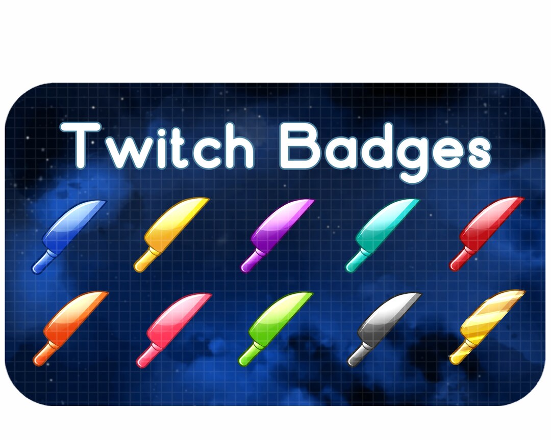 Couteau Twitch Badge Pack Badges Twitch mignons DBD Etsy France