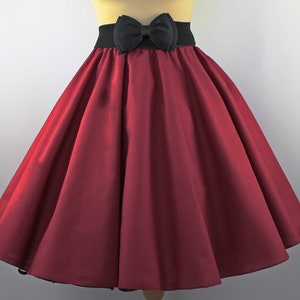 Skirt circle skirt weinrot