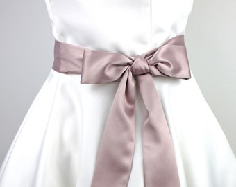 Bridal belt satin bridal belt wedding dress wedding dress handmade old pink