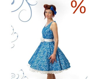 SALE 25% Kleid Gr. 38-40 Abendkleid Standesamtkleid Petticoatkleid Abiballkleid Letztes Stück