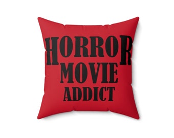 Horror Addict Square Pillow