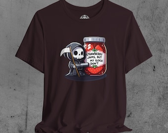 Strawberry Jams But My Glock Don&#39;t Shirt , Comfort Colors Funny Frog Shirt, Funny Meme Shirt