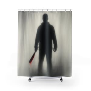 Spooky Shadow Shower Curtain, Halloween Home Decor, Creepy Bathroom Accessory, Horror Themed Shower Curtain, Scary Gift Idea, Unique [...]