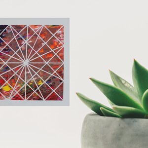 Acrylic painting original  abstract wall art canvas art modern art  12&quot;x12&quot;