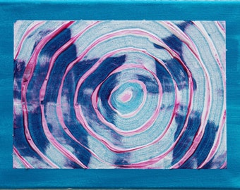 Acrylic painting original  abstract wall art canvas art modern art 9"x12"