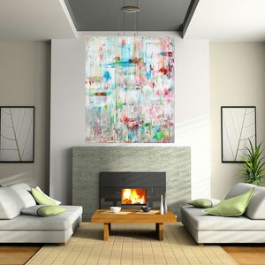 Large Acrylic painting original  abstract wall art canvas art modern art  36&quot;x48&quot;