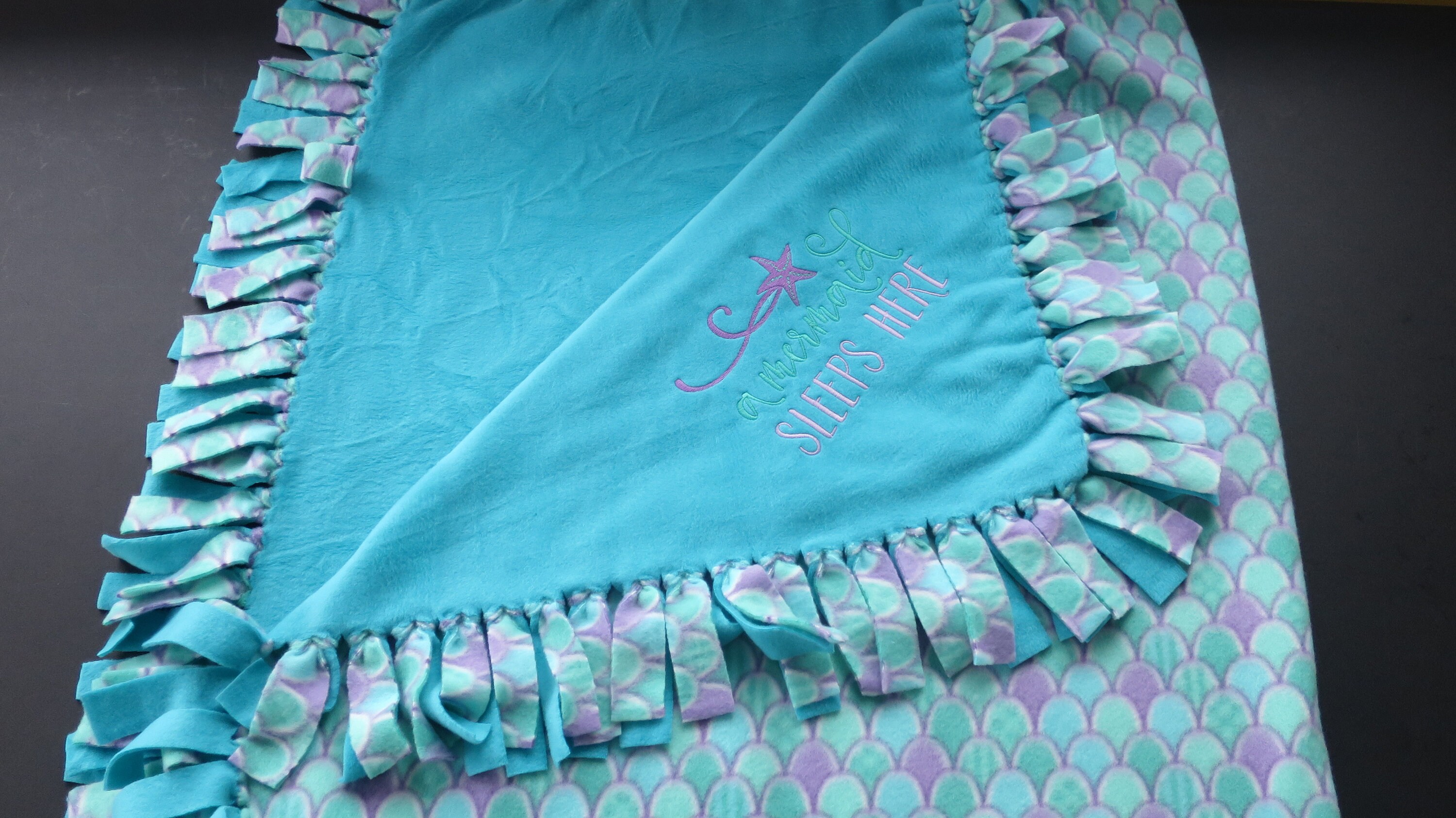 Baby Fleece Blanket Toddler No Sew Fleece Blanket Embroidered Etsy