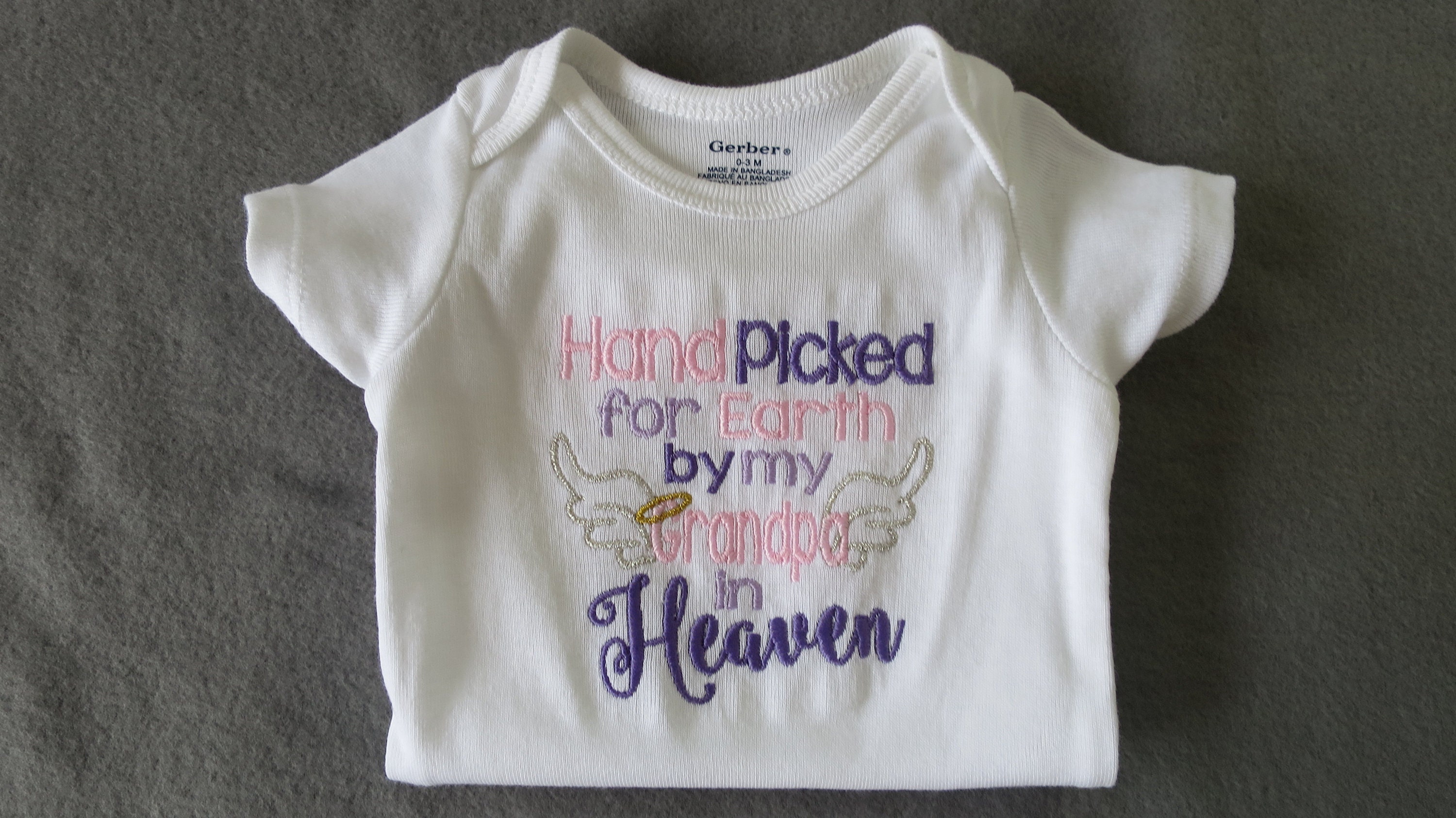 Personalised HandPicked For Earth Baby Grow Set - Grace & Grayson