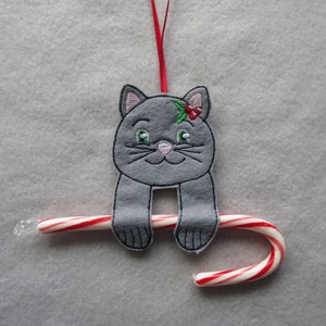 Christmas Favors Candy Cane Holders Candy Cane Favors Cat Candy Cane Favors Feltie Party Favors