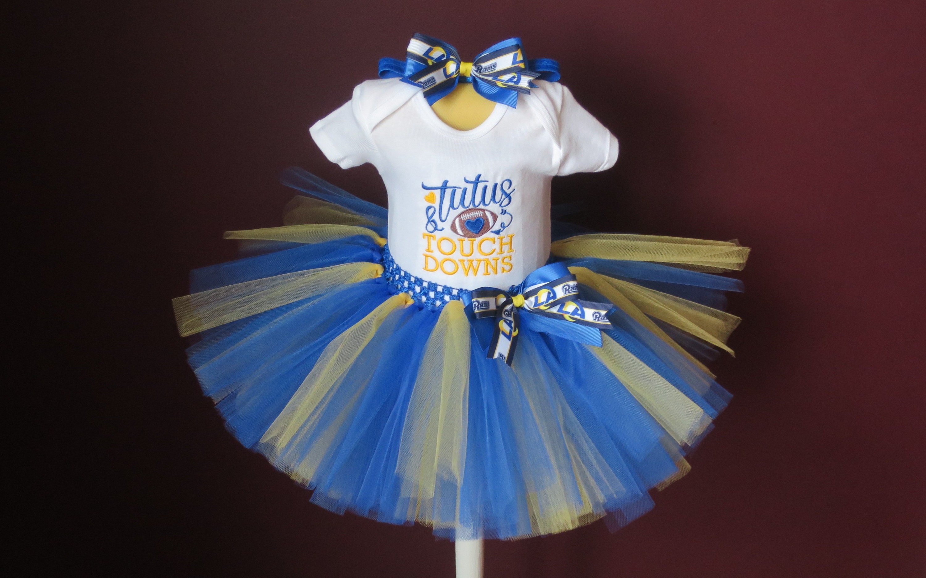 Tutus and Touch Downs Blue and Yellow Tutu Blue and Yellow - Etsy