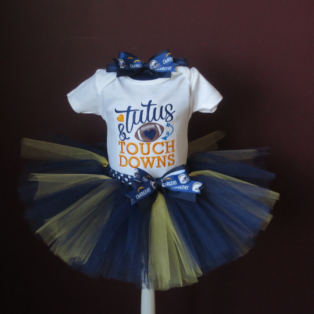 Tutus y Touch Downs Fútbol Tutu Azul y Dorado Tutu de Fútbol Azul y Dorado Body o Camiseta ...