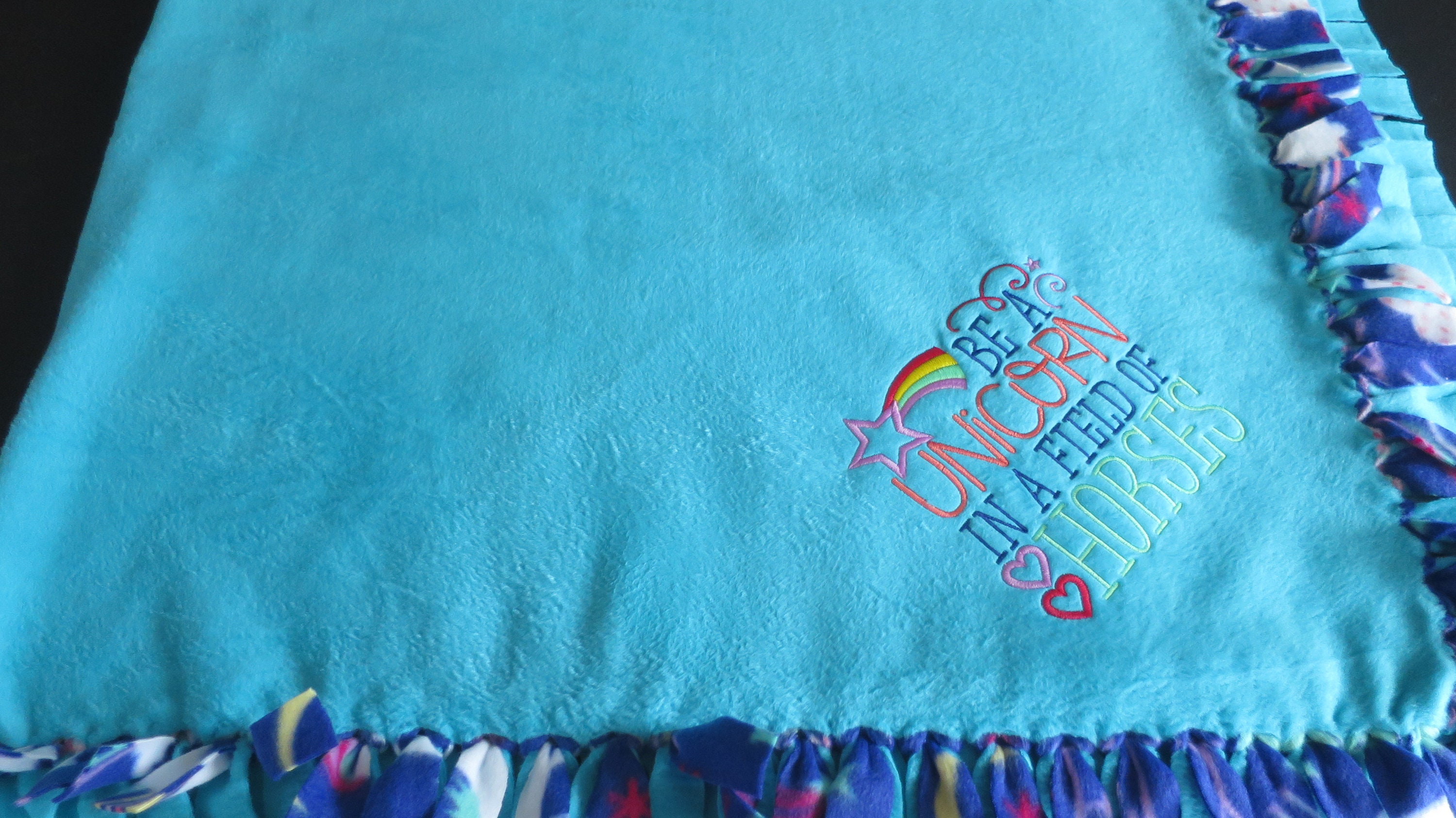 Baby Blanket Newborn Blanket Unicorn Blanket No Sew Blanket Tie Blanket Fleece Blanket Made and Ready to Go Etsy