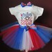 Tutus and Touch Downs Red and Blue Tutu Red and Blue Football Tutu Embroidered Bodysuit or T-Shirt You Choose Item and Size 