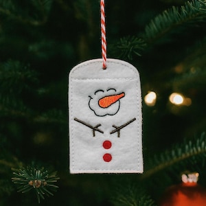 Snowman Gift Card Holder