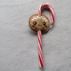 Christmas Favors Candy Cane Holders Candy Cane Favors Gingerbread Man Decoration Gingerbread Man Favors Feltie Party Favors