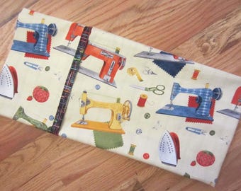 Retro Sewing Machine Pillowcase: All Cotton Standard/Queen Size