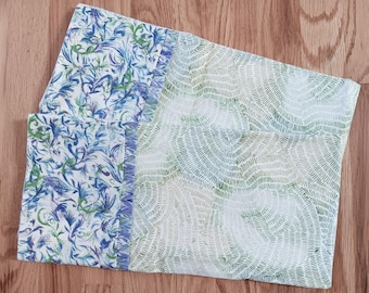 Spring greenery print: all cotton standard/queen pillocase