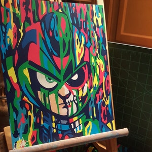 Megaman X pschedelic print (fan art)