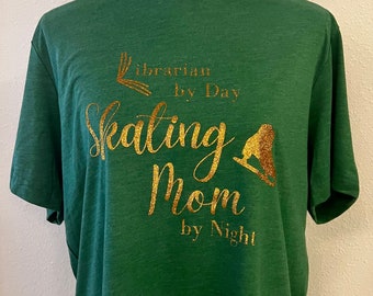 Skating Mom by Night Shirt - Adult Unisex