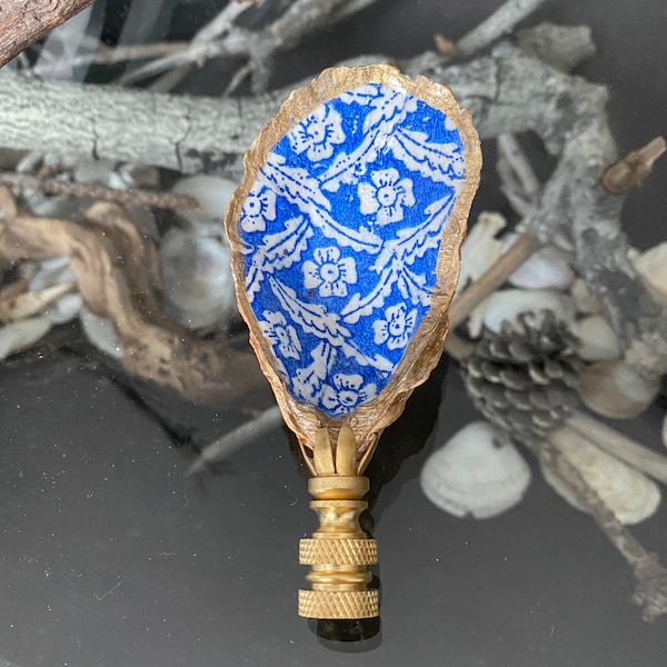 Blue and White Lamp Finials Etsy
