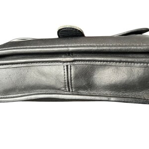 Vintage Black Coach Leather Station Crossbody Bag 5130, VG Rehabbed image 5