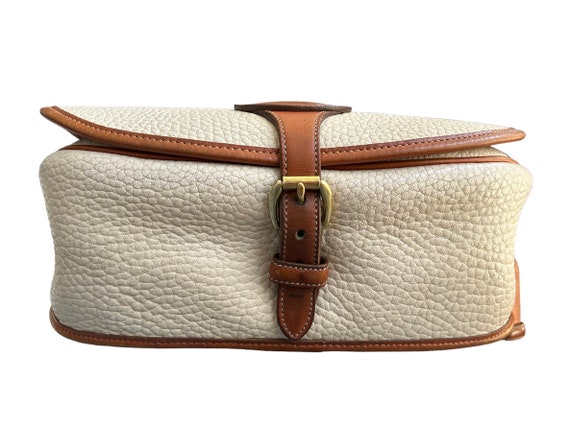 Vintage Dooney & Bourke Saddle Bag, R30, Off-Whit… - image 4