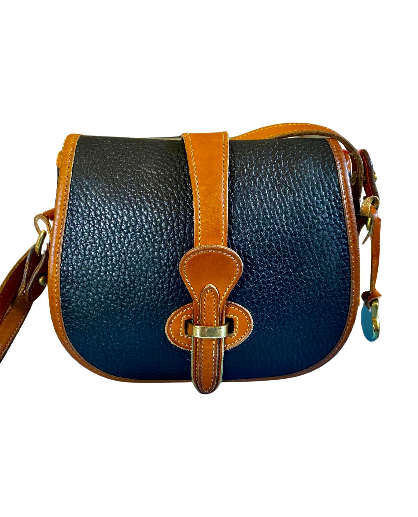 Vintage Leather Purse 90s Hand Bag Vintage Shoulder Bag Retro Boho Style Express Label Fully Lined Interior Zipper Pocket