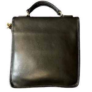 Vintage Black Coach Leather Station Crossbody Bag 5130, VG Rehabbed image 2
