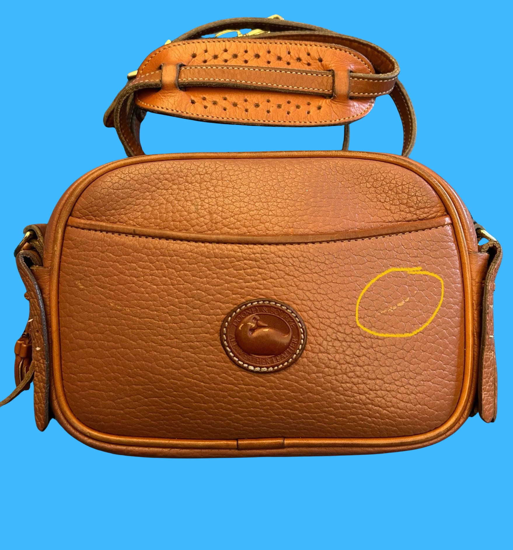 Vintage Dooney & Bourke Small Kilty Bag, Crossbody, Refurbushed