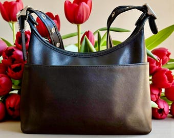 Coach Legacy Pocket Hobo, Black Leather, Style 9136 - Etsy
