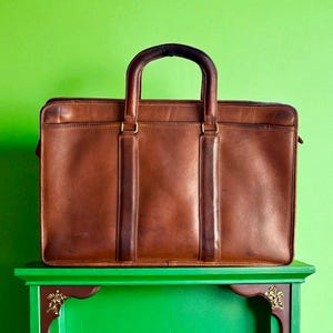 Restored Vintage Coach British Tan Embassy Brief