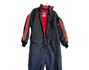 Montgomery Ward Ski Suit Red / Medium