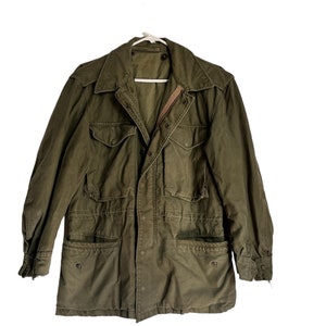 Reserved M65 SMALL Lined Jacket Brown Green Distresed zdjęcie 1