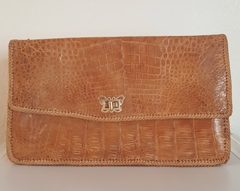 Alligator Skin Clutch / Purse