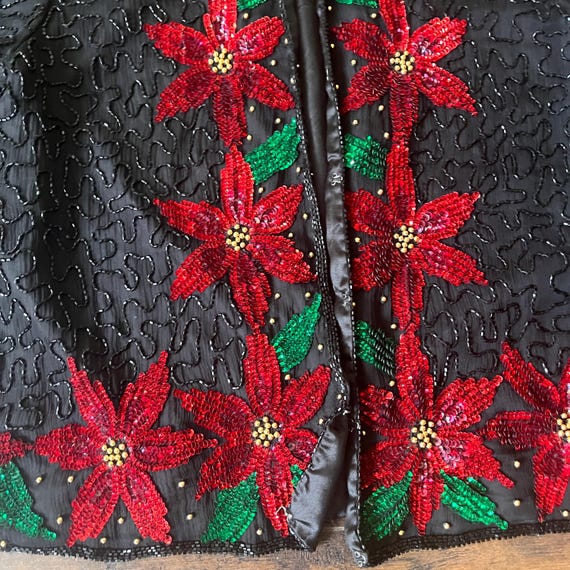Christmas sequin jacket LARGE - image 10