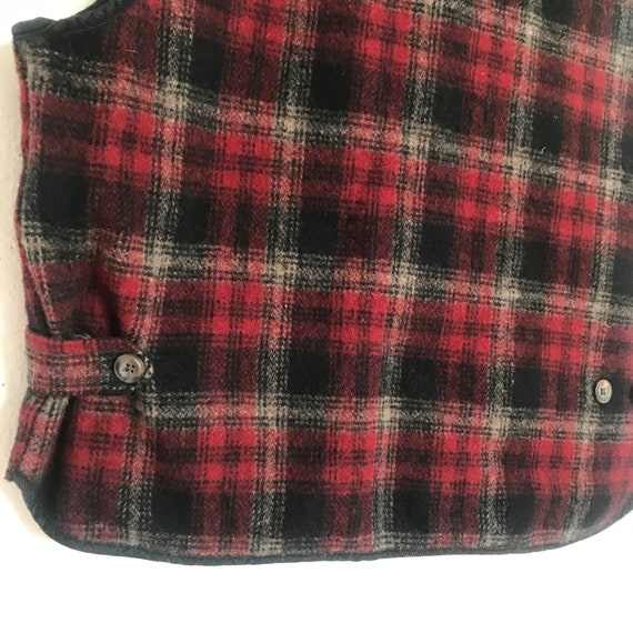 XL Woolrich Vest / Red and Black - image 9