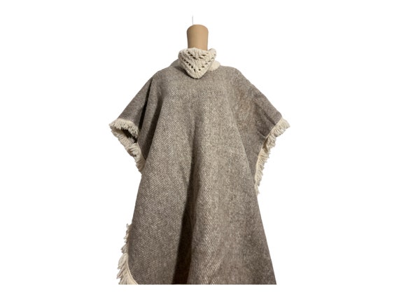 WOOL Poncho / Wool / Western Poncho View 5