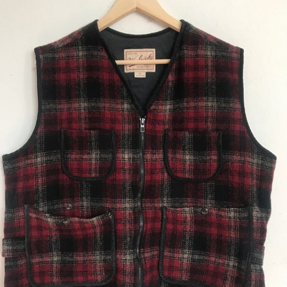 XL Woolrich Vest / Red and Black - image 2