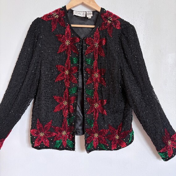 Christmas sequin jacket LARGE - image 1
