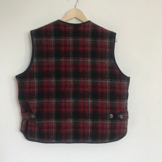 XL Woolrich Vest / Red and Black - image 7