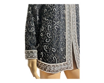 XL - DEADSTOCK Beaded Jacket / Flapper Jacket / Kimono