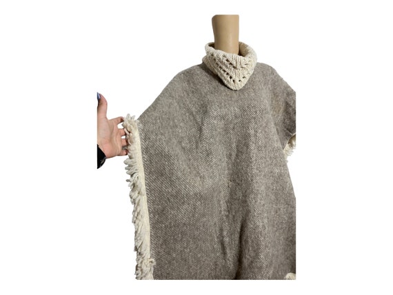 WOOL Poncho / Wool - image 7