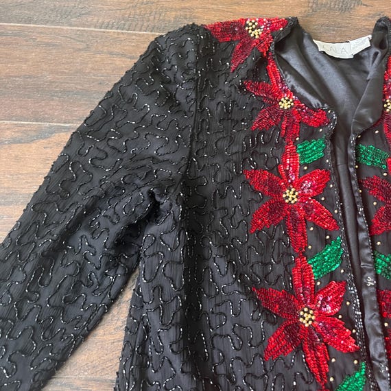 Christmas sequin jacket LARGE - image 2