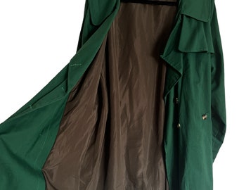 XXL Trench Coat  / Forest Green Trench / Plus size trench XXXL