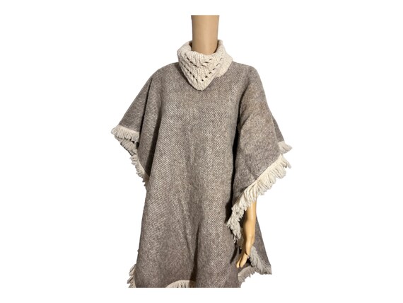 WOOL Poncho / Wool / Western Poncho View 3