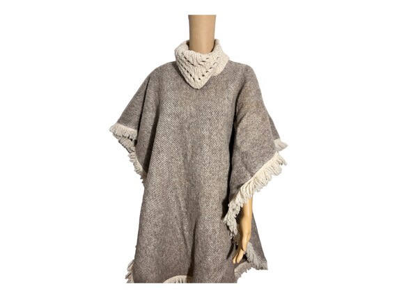 WOOL Poncho / Wool - image 3