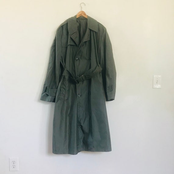 Olive Army Trench Coat - Gem