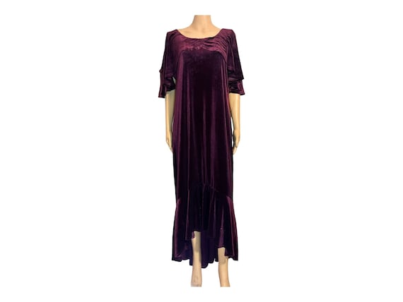 burgundy crushed velvet dress Alora Velvet Cowl Neck Holiday Dress