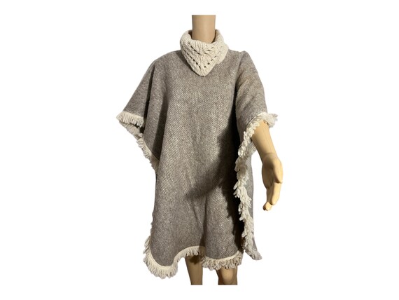 WOOL Poncho / Wool / Western Poncho View 2