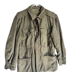 Reserved M65 SMALL Lined Jacket Brown Green Distresed zdjęcie 6